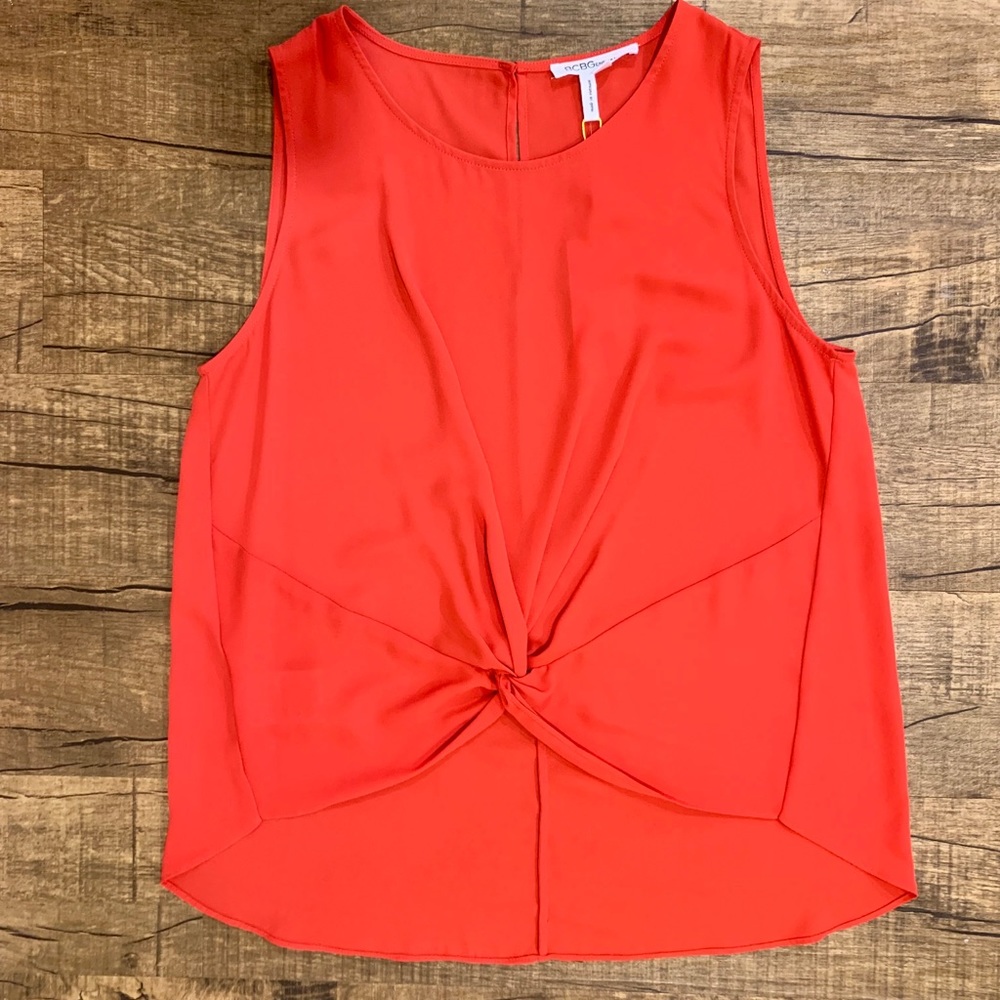 BCBG Knotted Wasit Tank